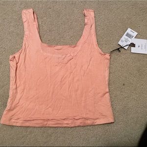Salmon Crop Top